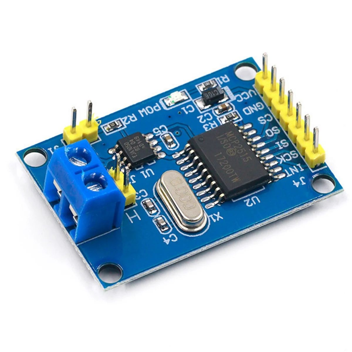 MCP2515 Modulo CAN Bus TJA1050 Ricevitore SPI per 51 Kit fai da te Programma microcontrollore Routine-AB01