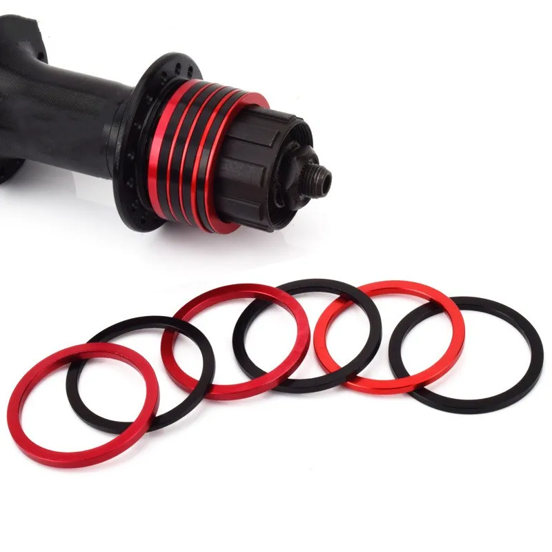 

1PC MTB Road Bike Hub Washer 1mm 1.5mm 2mm 2.5mm 3mm Mountain Bicycle Bottom Bracket Gaskets Speed Cassette Flywheel Spacer