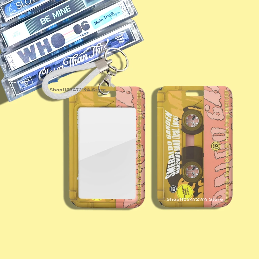 Soporte para sesión fotográfica Kpop, funda para tarjeta de identificación, llavero, Cassette, álbum, MUSE Jimin, caras de parque, accesorios, Merch con cordones para fotos