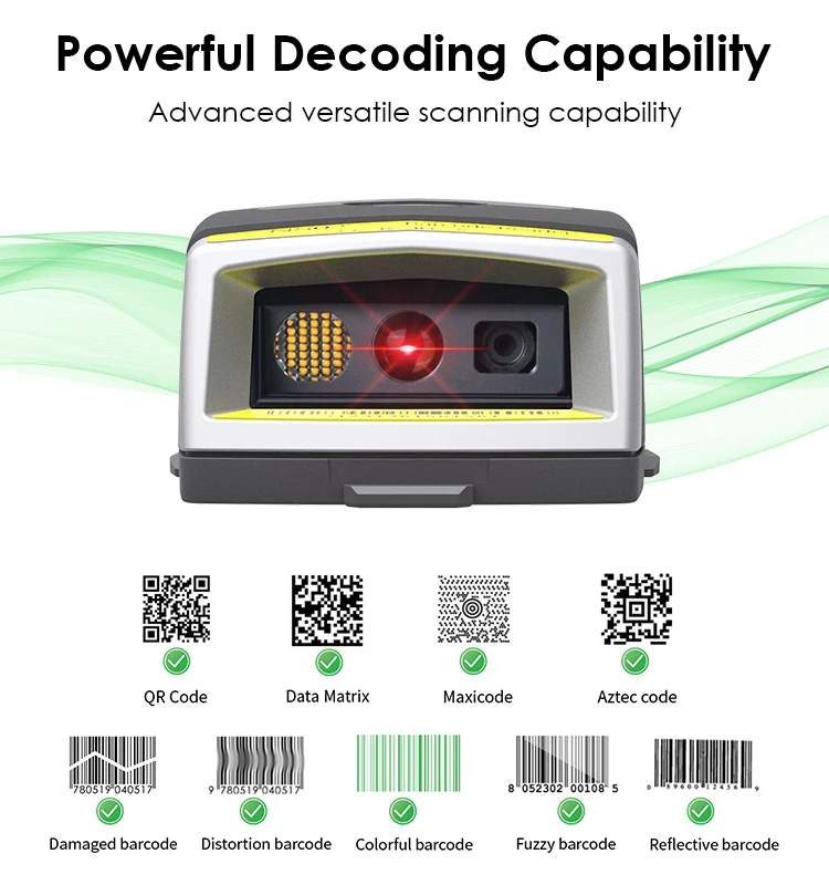 Effon Wearable Wireless Barcode Scanner Glove with Zebra SE4107 Scan Engine Hands-Free IP65 1D2D Scanning USB Interface in Stock