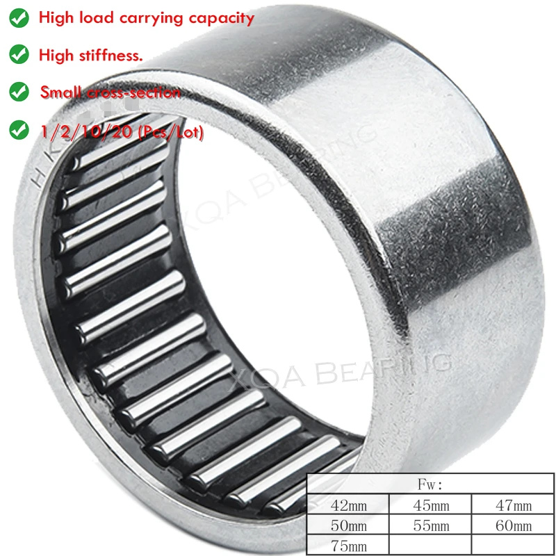 Needle Roller Bearing Stamped Shell HK5018/5020/5022/5025/506038/506212 50mm HK5520/5525/5528 55mm HK6012/6020/6032 HK758316 HK