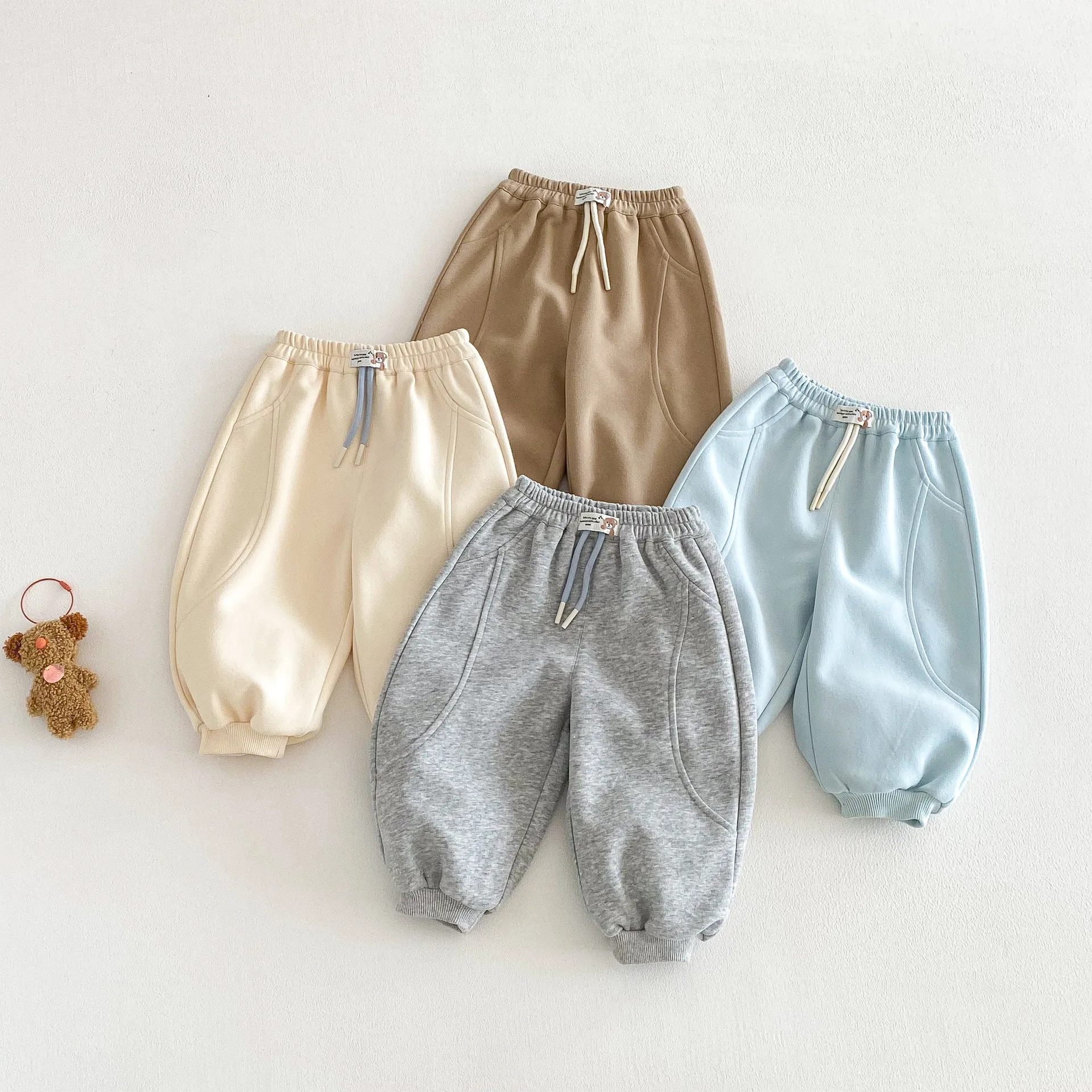 2026 New Spring 0-5Y Boy Pants Korean Style Harem Joggers Baby Casual Sweatpants  Soft Cotton Kids Sport Pants