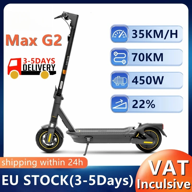 

Оригинальный Ninebot от Segway Max G2, обновленный из электрического скутера Max G30, двигатель 450 Вт, скорость 35 км/ч, диапазон 70 км, KickScooter