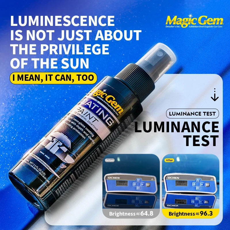 Magic Gem Car Glass Anti-rain Water Spray Repellent Coating Hydrophobic Waterproof Agent Oil Film Removing Auto Glass Film Agent