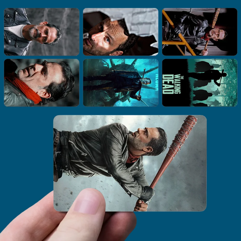 Negan The W-Walking D-Dead Stickers New Cartoon Card Debit Bank Charge Card Bus Metro Waterproof Sticker Decal Decoration