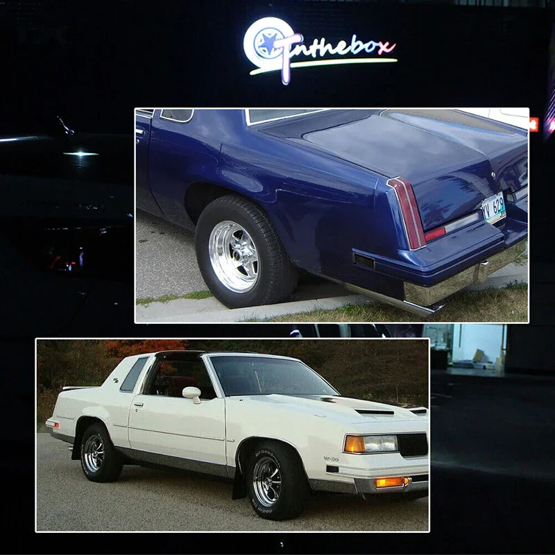 لجميع Cutlass 2 نماذج الباب 1981 1982 1983 1984 1985 1986 1987 1988 الجبهة/الخلفية الحاجز الجانب ماركر وقوف السيارات غطاء خفيف قذائف