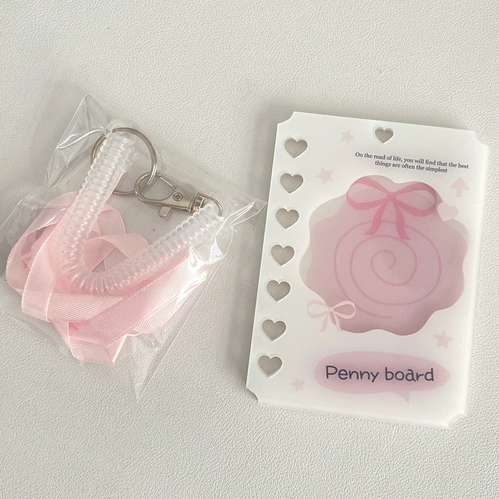 Ins Creative Ballet Style Card Set, Sweet Korean Style Idol Photocard Holder, Bow Ribbon Card Cover, Protector Case, Card Cover