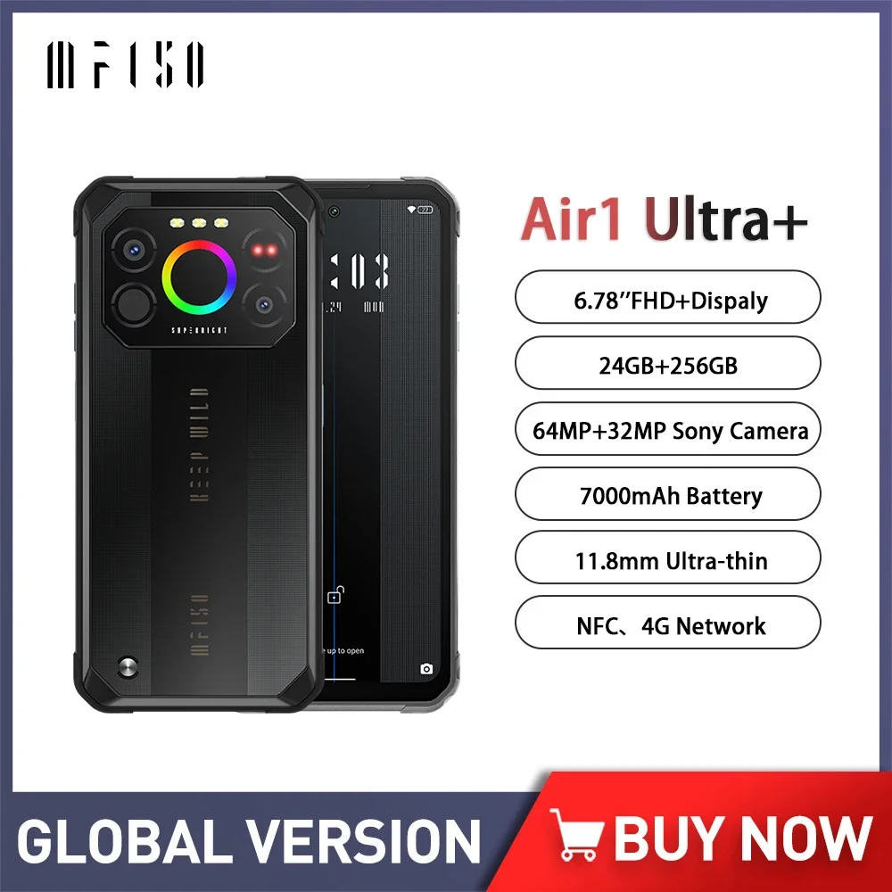 IIIF150 Air1 Ultra+ Rugged Thin Smartphone Android 6.8