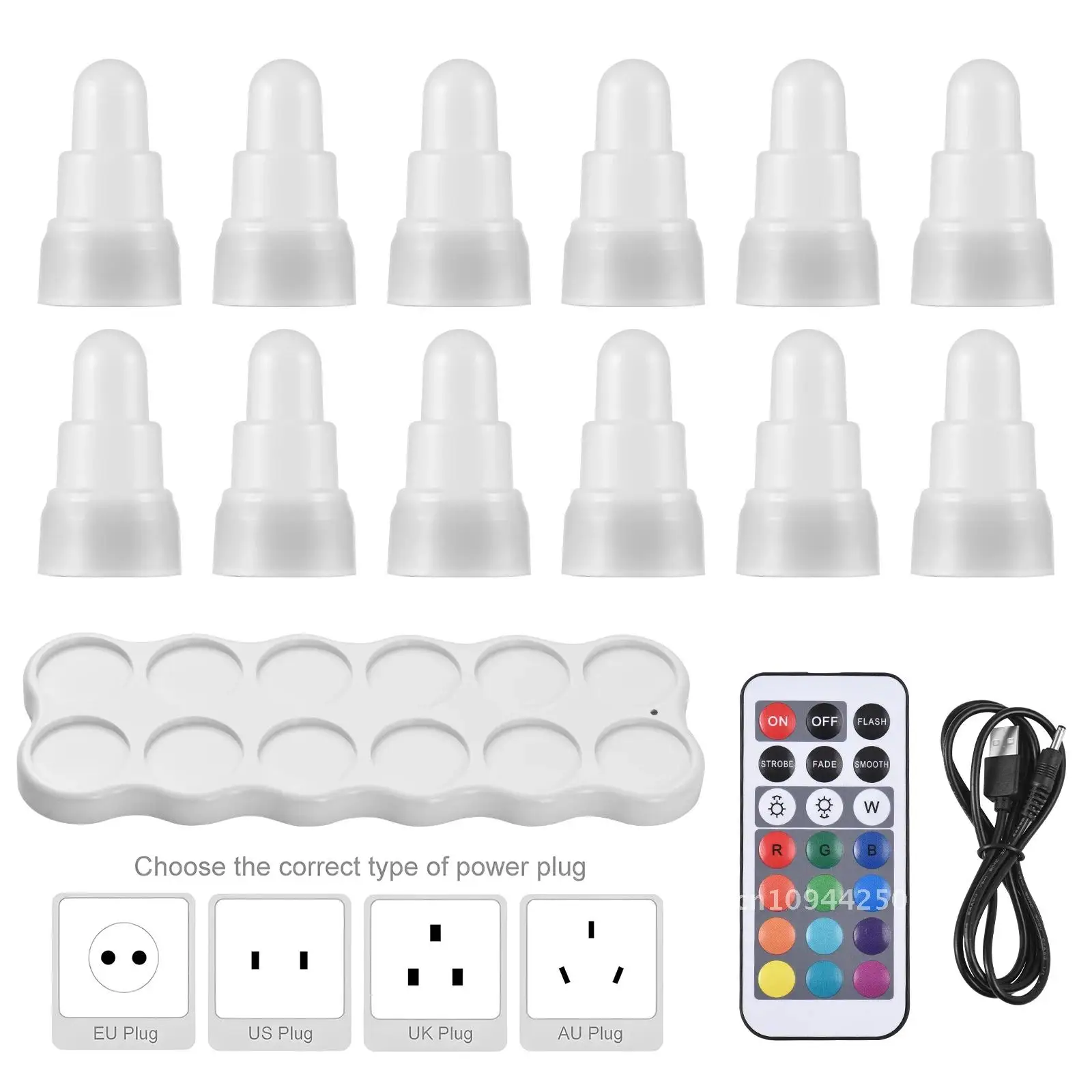 

12 Pack Flameless Candles with Remote 13 Colors 7 Brightness 4 Modes USB Operated Rechargeable Cordless Fake Led Candles Gift