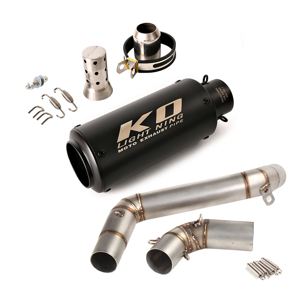 

Motorcycle Modified Exhaust Mid Link Pipe Muffler With DB Killer Stainless Steel For Super Duke 200 390 2012-2016