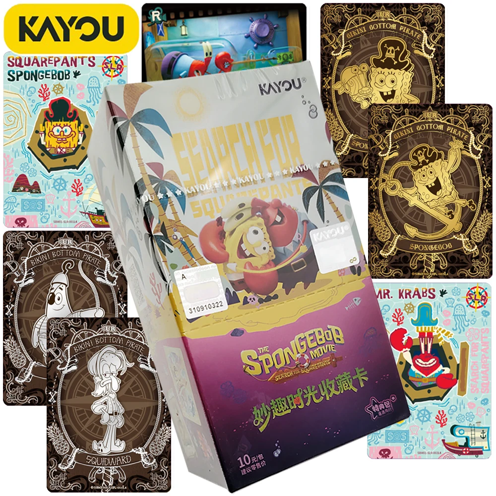 

Новая оригинальная коллекционная карточка Kayou с Губкой Бобом в квадратных штанах: любимый персонаж фанатов, юмористическая анимационная креативная карточка по мотивам фильма