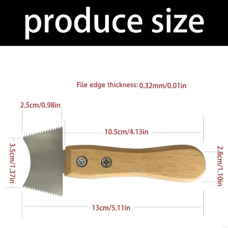 Gitaar fret slot bestand gitaar frets schraper houten chip reinigingsgereedschap doorgaan met 69hd