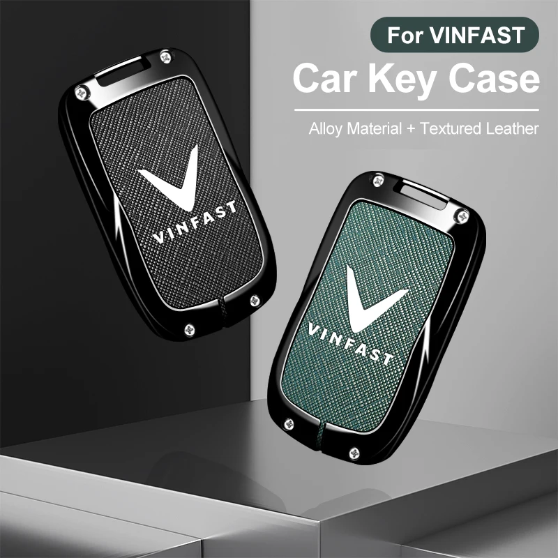 سبائك الزنك سيارة مفتاح غطاء قذيفة ل Vinfast VF3 5 6 7 8 9 31EV 32EV 33EV LUX A2.0 SA2.0 V8 E34 / VF8 / VF9 حامي الملحقات