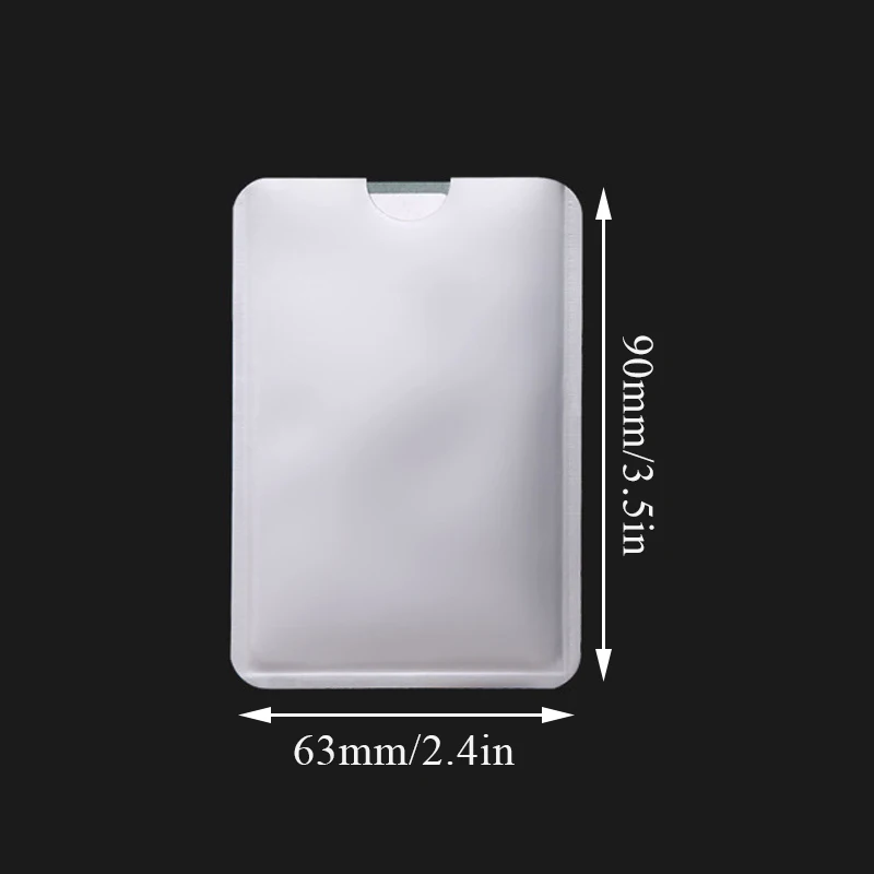 10PCS Anti-theft ID Bank Protection Card Protective Cover Blocking Reader Lock ID Card Cover Aluminum Foil Credit Card Holder