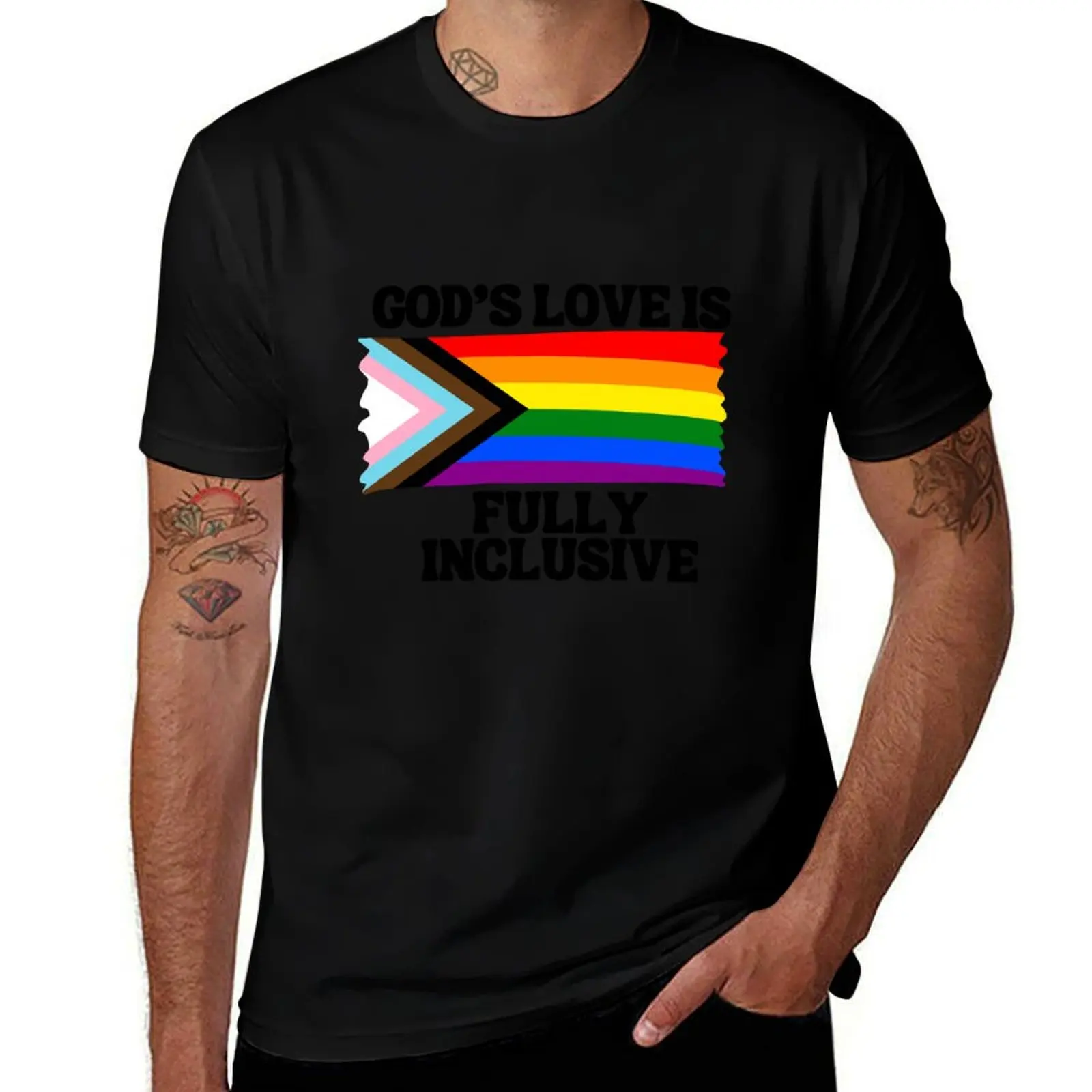

God's love is fully inclusive T-Shirt T-shirts oversize plus sizes vintage clothes heavy weight t shirts for men