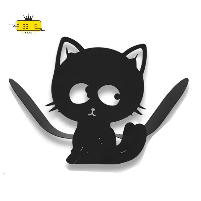 

A23E-Cat Animal Paper Holders,Black Metal Toilet Tissue Holder,Decorative Metal Paper Holder,Cute Toilet Paper Storage
