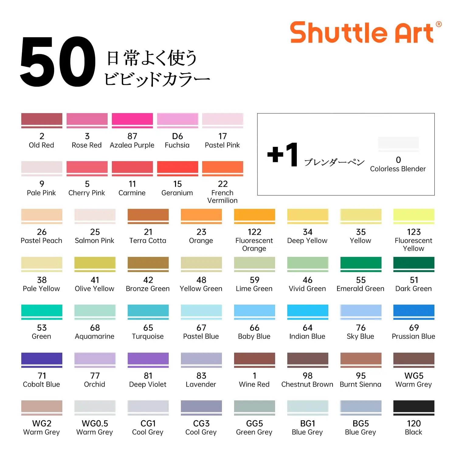 Illustration Marker Markers with Blender Tip and Includes Carrying Perfect for Coloring and Art Ideal for Adults and A