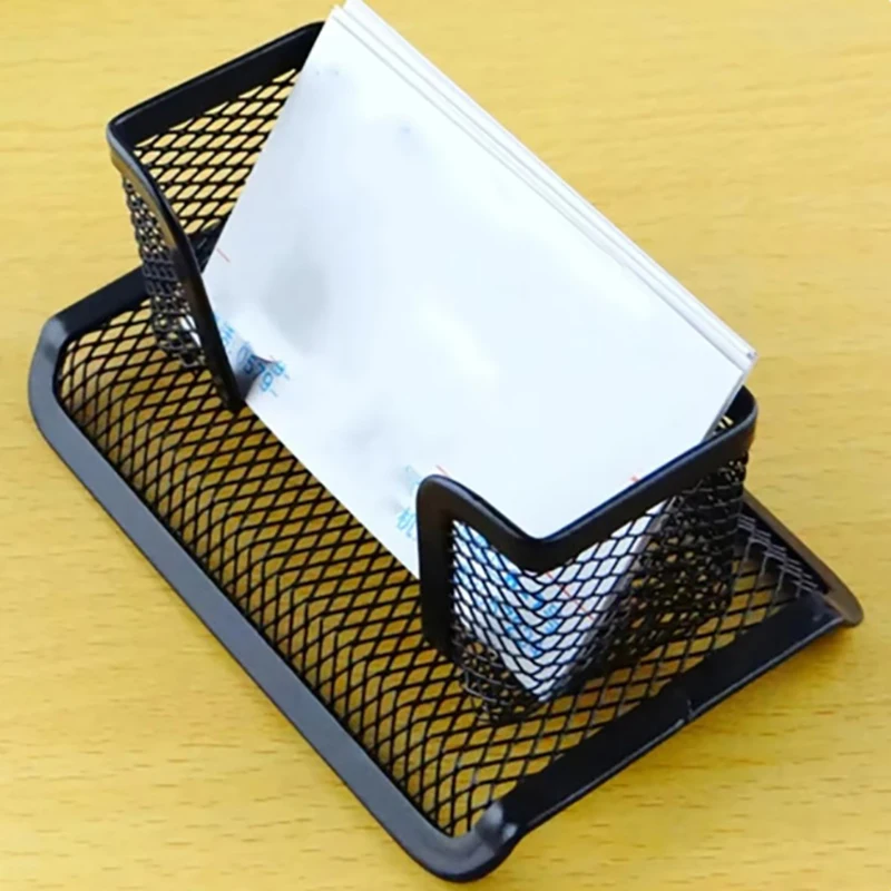 Display Bracket Mesh Card Metal Holder Metal Mesh Portable Business Card Display Stand Durable Fashion Name Card Display Holder