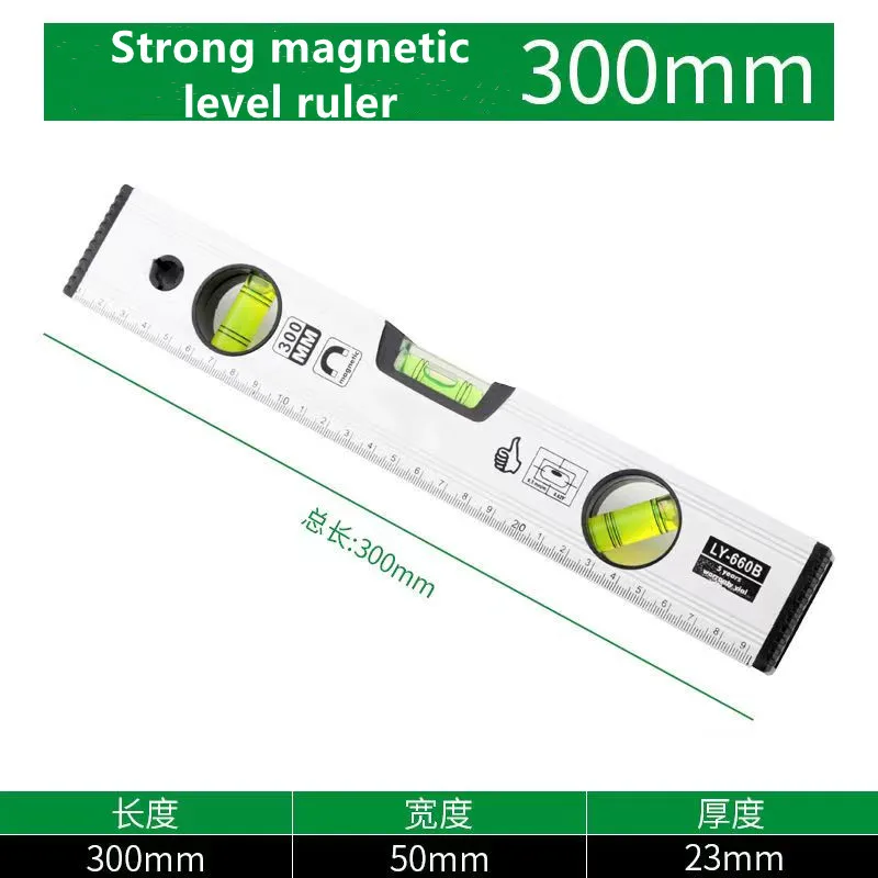 Từ tính Thần cấp Thước bong bóng Thước nhôm Cân bằng dọc Thước ngang Thước đo độ chịu lực cao cho trang trí nhà cửa tự làm
