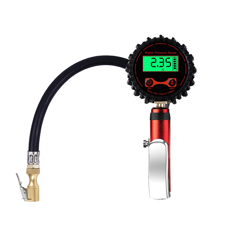 Digital Car Tire Air Pressure Inflator Gauge + Lcd Display LED Backlight Vehicle Tester Inflation Monitoring