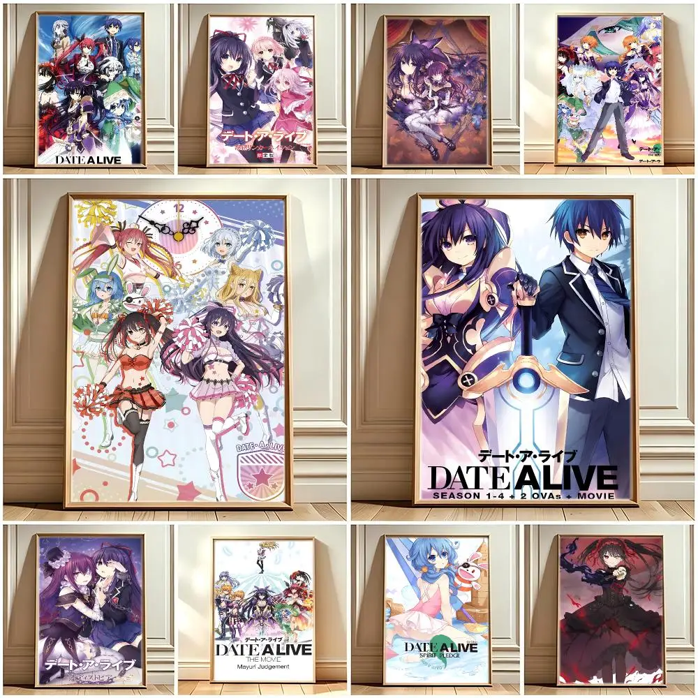 Merch Date A Live Anime Poster Print Painting Home Decor for Bedroom Living Room Hallway