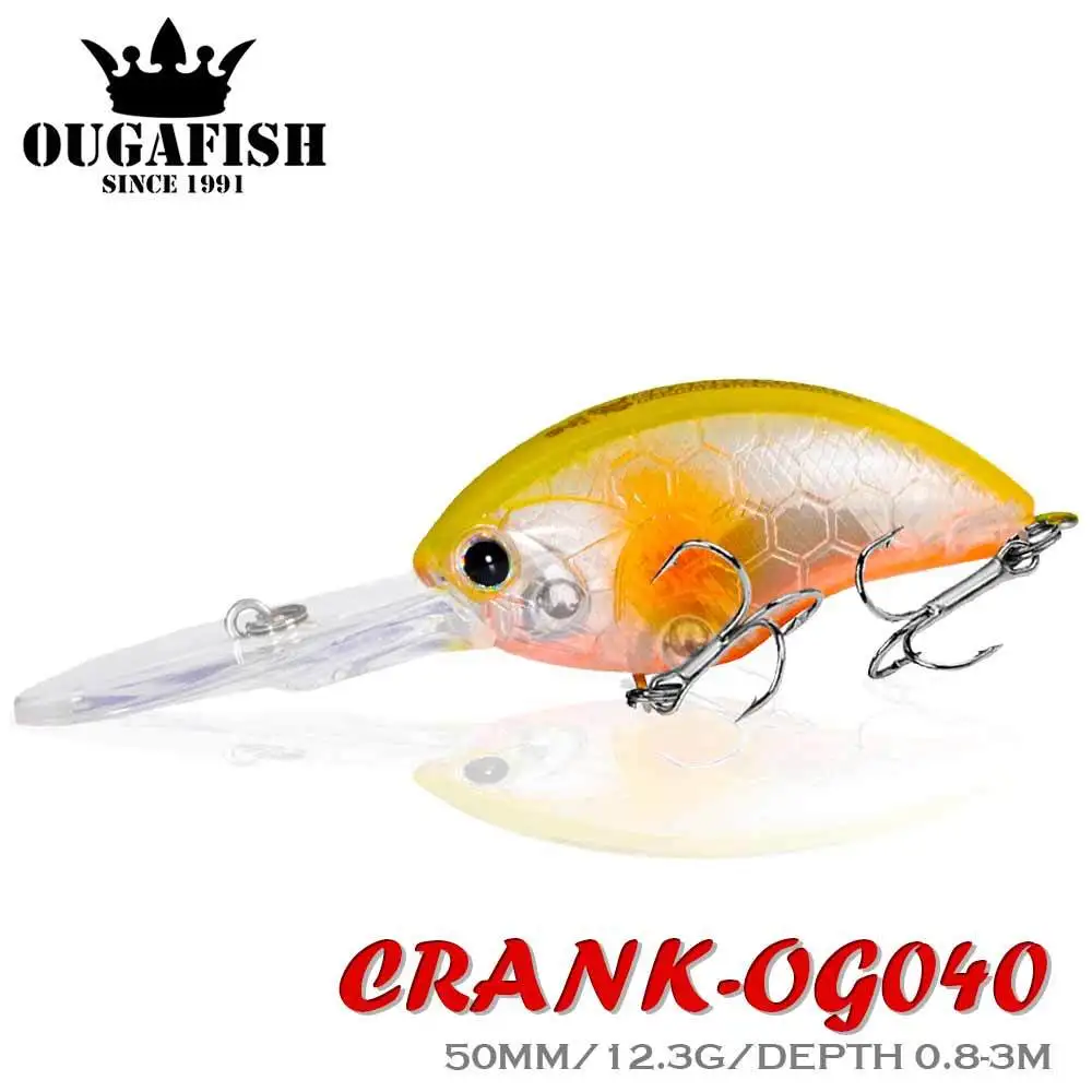 

2022 Crankbait Fishing Lure 12.3g 50mm Floating 0.5-3M Slow Wobblers Peche Accessoire Leurre Brochet Saltwater Isca Artificial