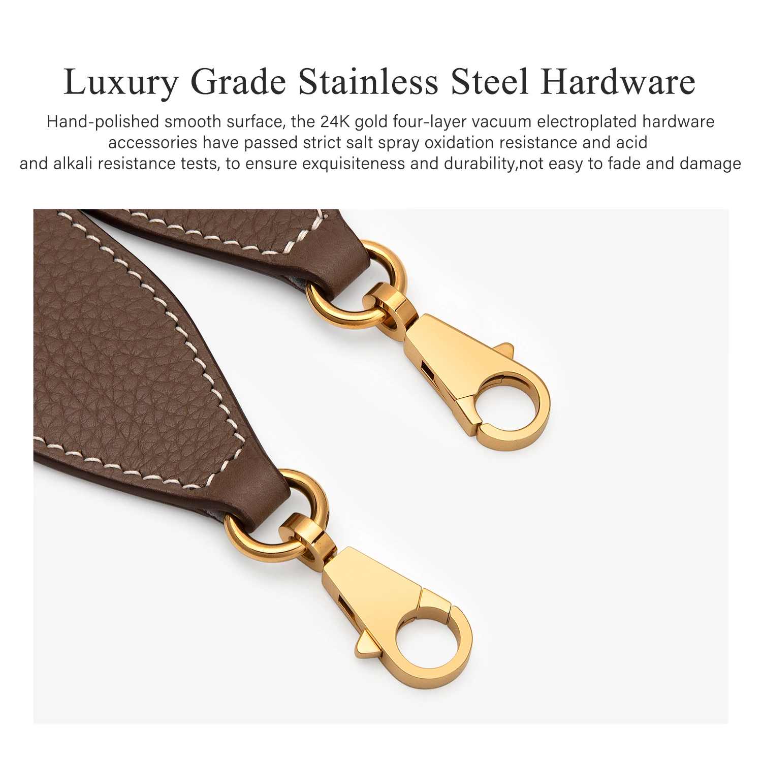 WUTA Genuine Leather Luxury Bag Strap For Hermes Kelly Underarm Wide Shoulder Straps Replacement Handbag Belts Bag Accessories