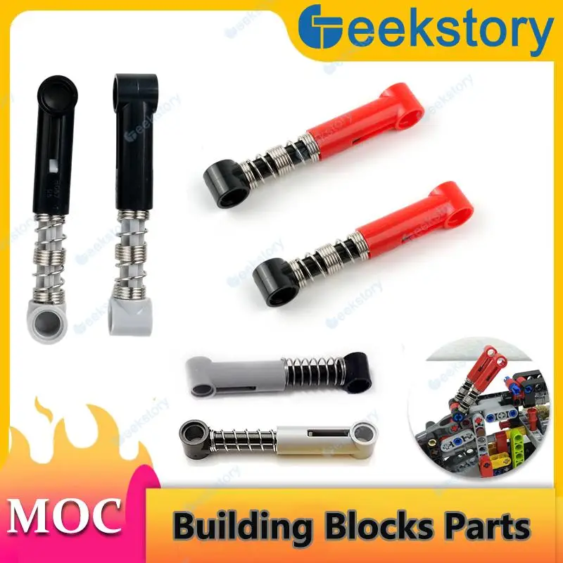 

MOC 4PCS/8PCS Soft/Hard Spring Shock Arm Absorber Suspension Spring Technology Building Blocks Parts 76537 731c04 DIY Toy Bricks