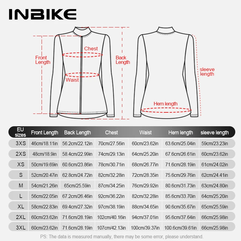 INBIKE 여성용 긴 소매 사이클링 저지, Maillot Ciclismo 산악 자전거 의류, 따뜻한 사이클링 셔츠, 겨울