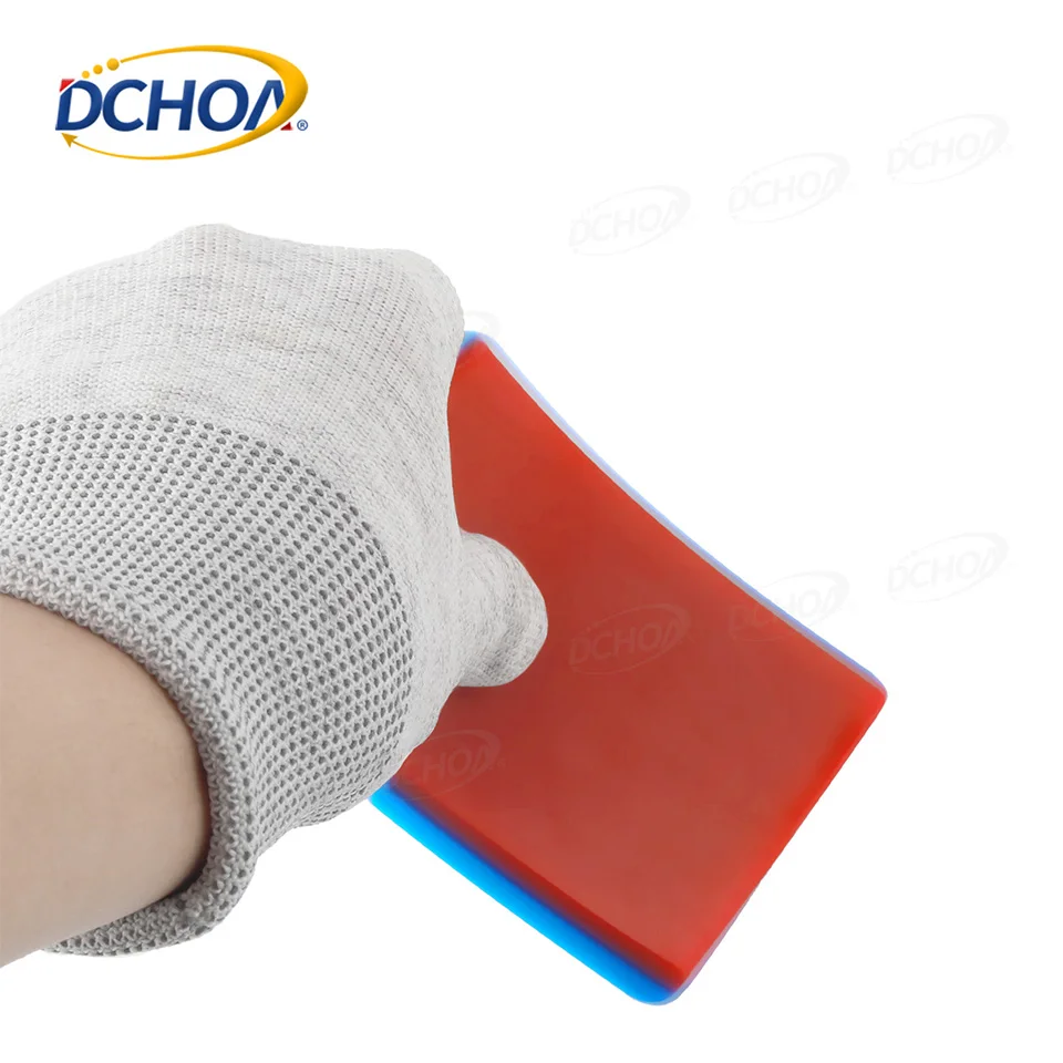 DCHOA Double Edge 2-Layer PPF Squeegee 75° 80° Car Vinyl Wrap Window Tint Film Application Tool Auto Dual Durometer Scrapers