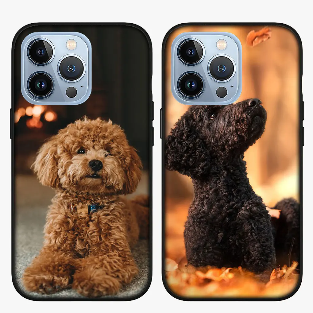 Lovely Poodle Dog Pet Soft Casing for iPhone 14 13 12 Mini 11 Pro X XR XS Max 6 7 8 Plus 6s + SE 2020 Phone Cover Case