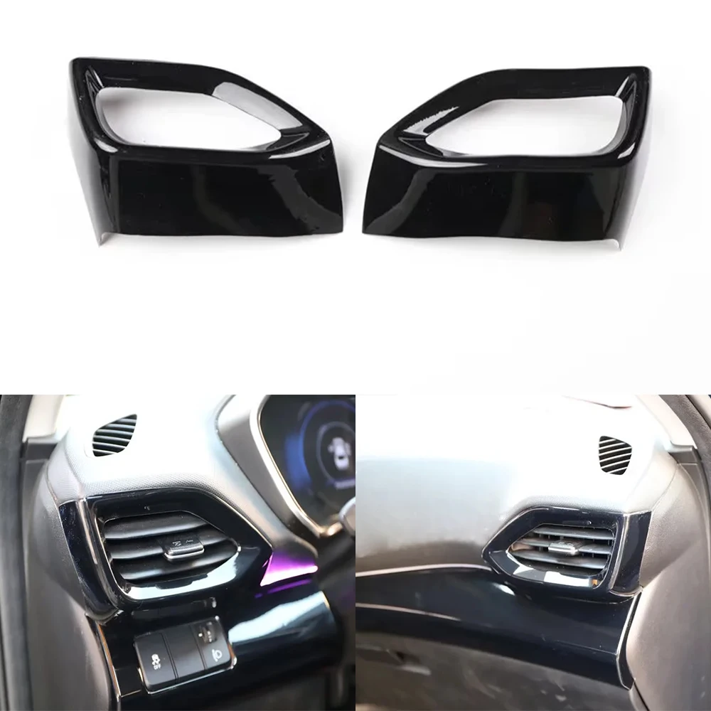 Car Dashboard Side Air Vent Frame ABS Stickers Trim For Hyundai LAFESTA 2019 2020 2021 Left hand drive Interior Accessory stying