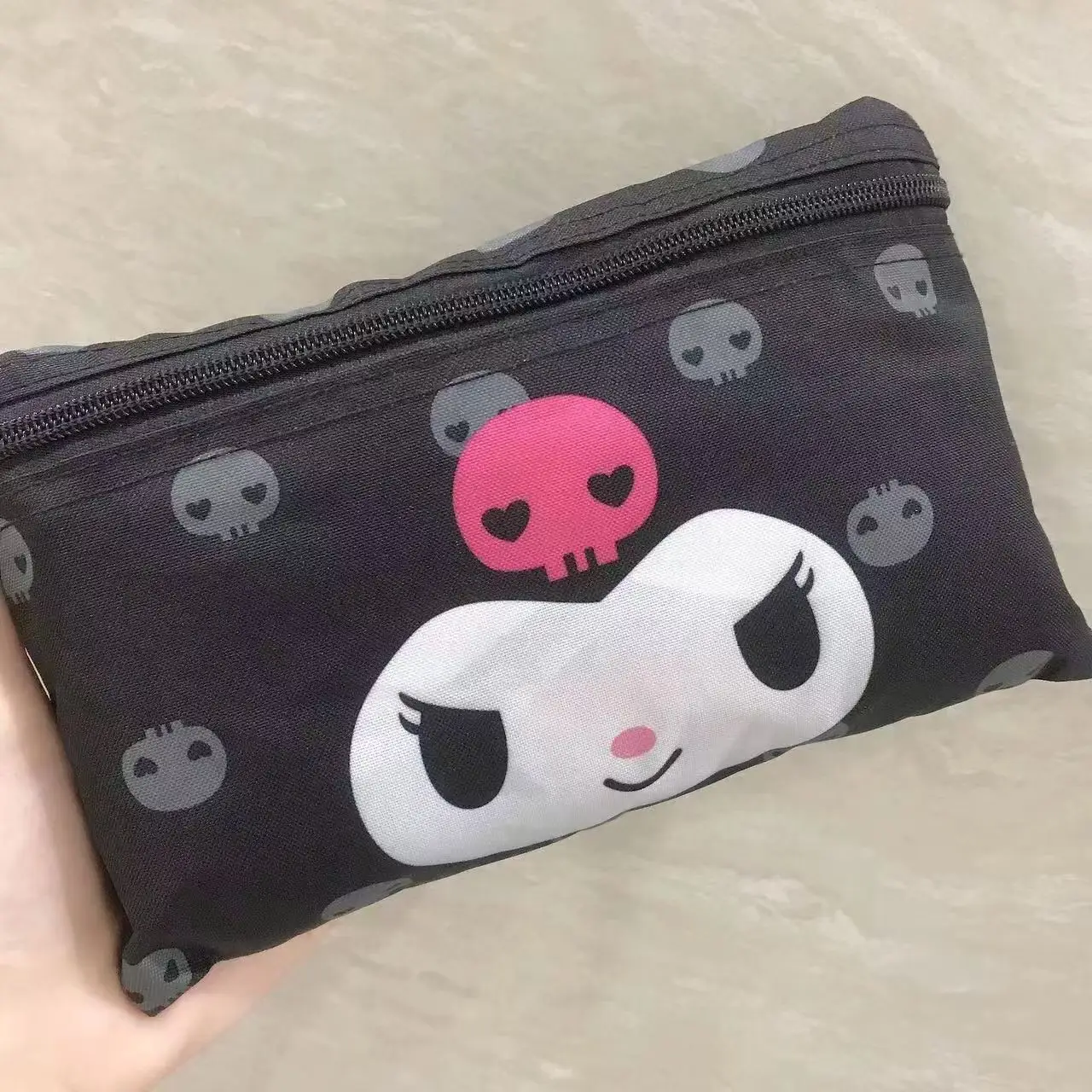 MINISO Sanrio Cinnamoroll Luggage Bag Hello Kitty My Melody Kuromi Portable Foldable Pompom Purin Travel Duffel Bag Large Capaci