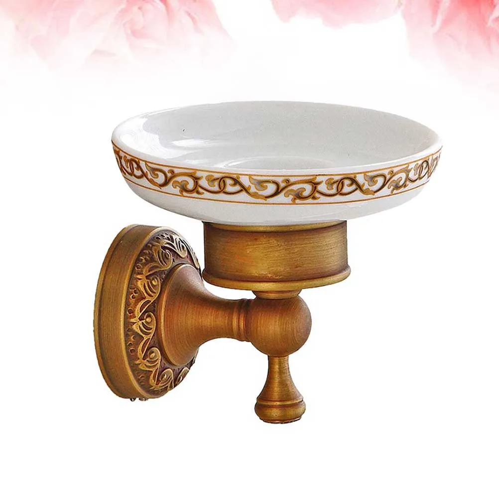 

Настенная мыльница в винтажном стиле из цельной латуни с керамическим покрытием для ванной комнаты и дома