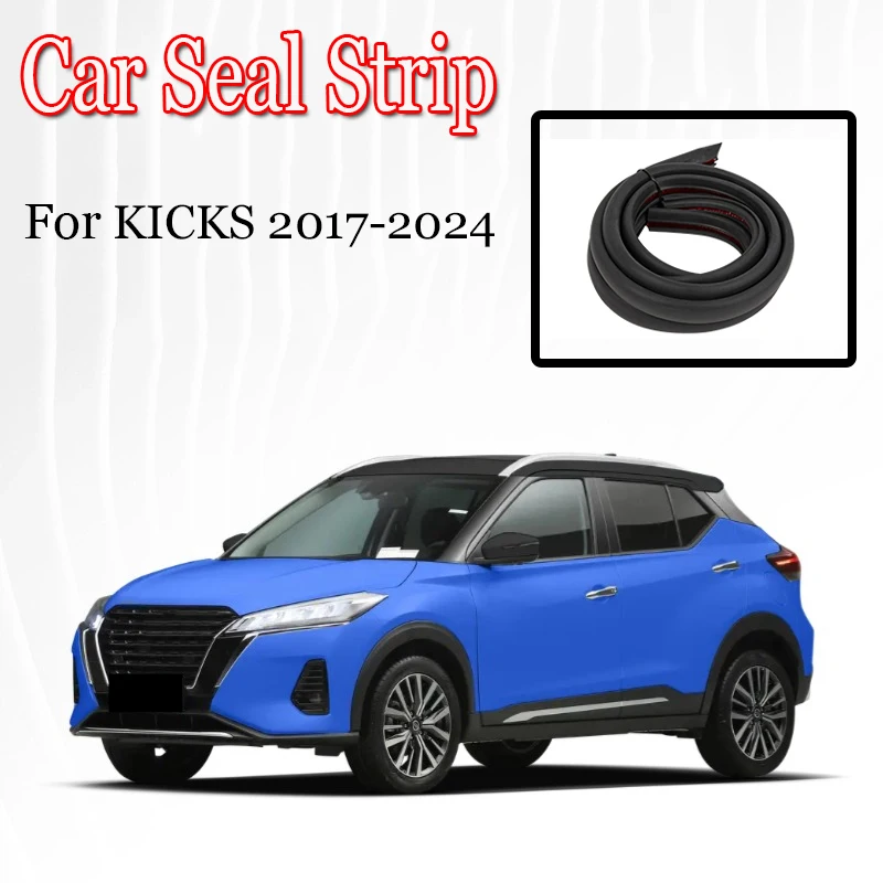 For KICKS X-TRAIL 08-24 Car Door Edge Weatherstrip Car Seal Strips Pillar Noise Windproof Protection Auto Sealant Accessories