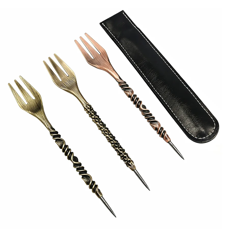 Retro Twist Shape Hookah Fork Sheesha Nargile Chicha Cachimbas Accessory Tool for Shisha Smoking Mace Narguile