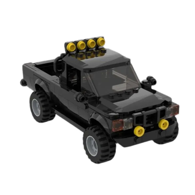 225-piece small particle building blocks Back to the Future pickup truck speed vehicle model toy gift set