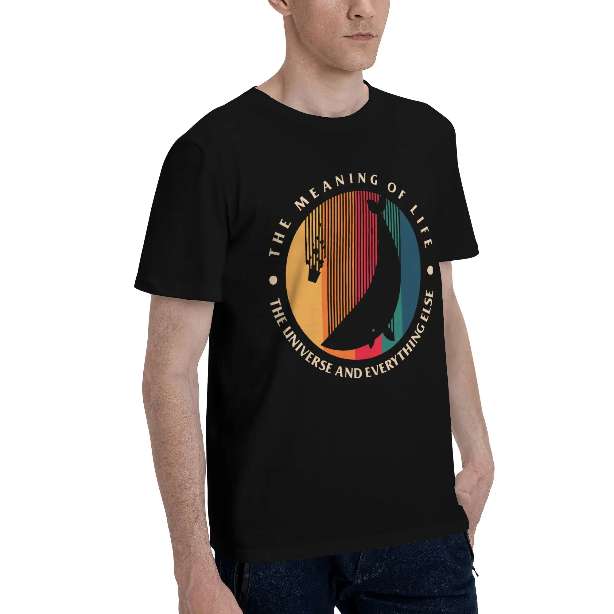 dont panic 42 The Answer To Life Douglas Adams  New Arrival T Shirt Men Women  Cotton  Tee Shirt Clothes