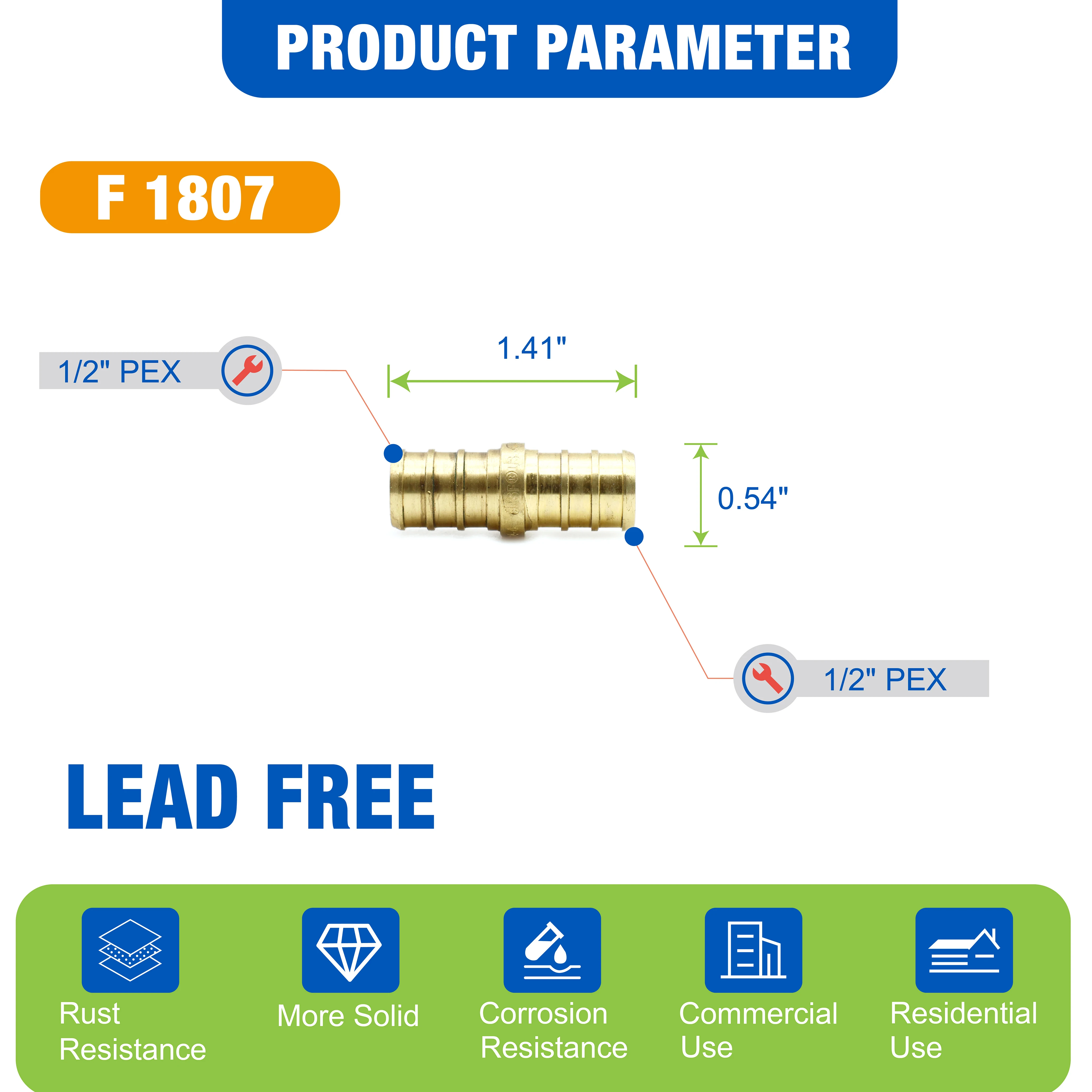 KING SMART Crimp/F1807 PEX 1/2