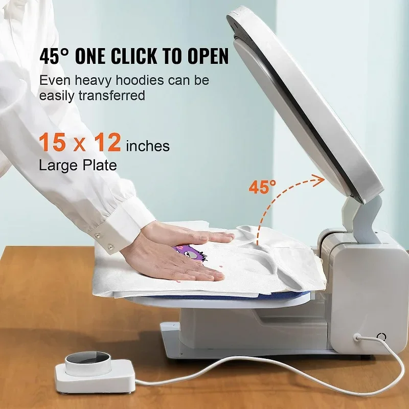 آلات الضغط الحراري الأوتوماتيكية الكاملة 29X38 آلة طباعة شعار تي شيرت للأعمال الصغيرة F380