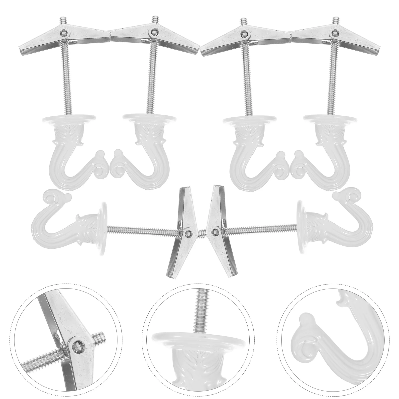 

6 Pcs Orchid Hook Plant Hanger Ceiling Hooks for Hanging Lights Flower Baskets Outdoor Plants