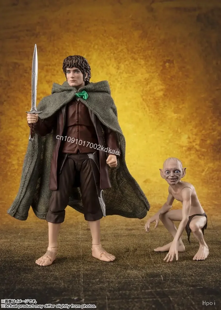 In Stock BANDAI S.H.F The Lord of the Rings Aragorn Frodo Baggins & Gollum Figure Finished Model Kit Anime Full Action Toy Gift - view 4