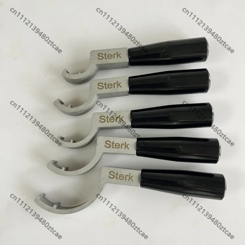 Stainless Steel Crescent Bead Inlet Wrench, PFA Flare Spanner Professional Pipeline Mounting and Maintenance Hand Tool