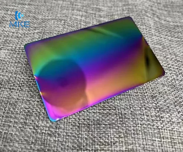 

Красочная печать зеркальных радужных металлических карточек