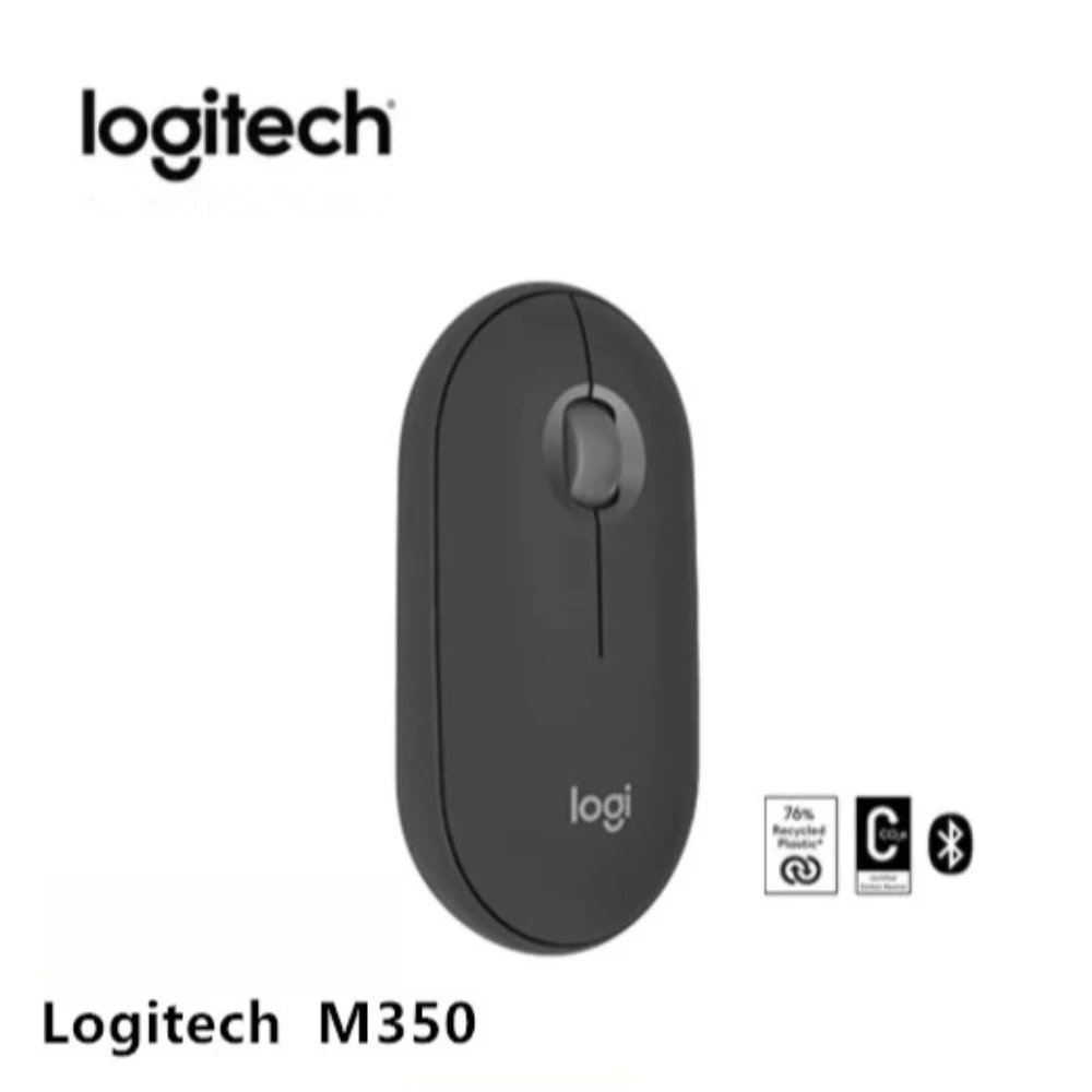 

Original Logitech Pebble M350 Wireless Mouse | 90% Silent Click | 77g Ultra Slim | Bluetooth 2.4G | For Laptop Mac iPad