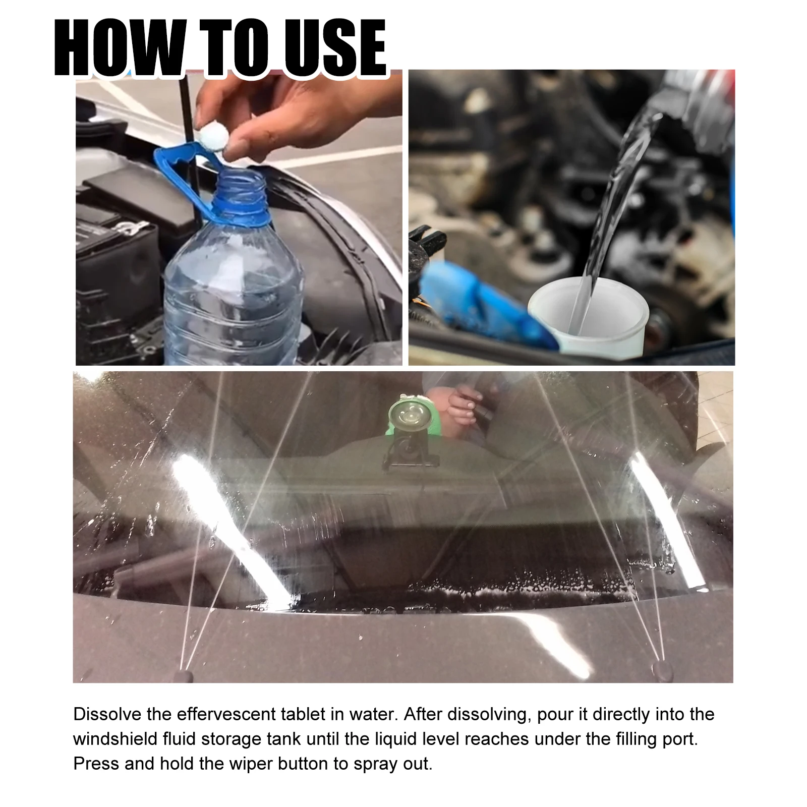 Professional Windshield Wipes - Multi-Surface Cleaner for Car Windows, Defogs & Removes Stains