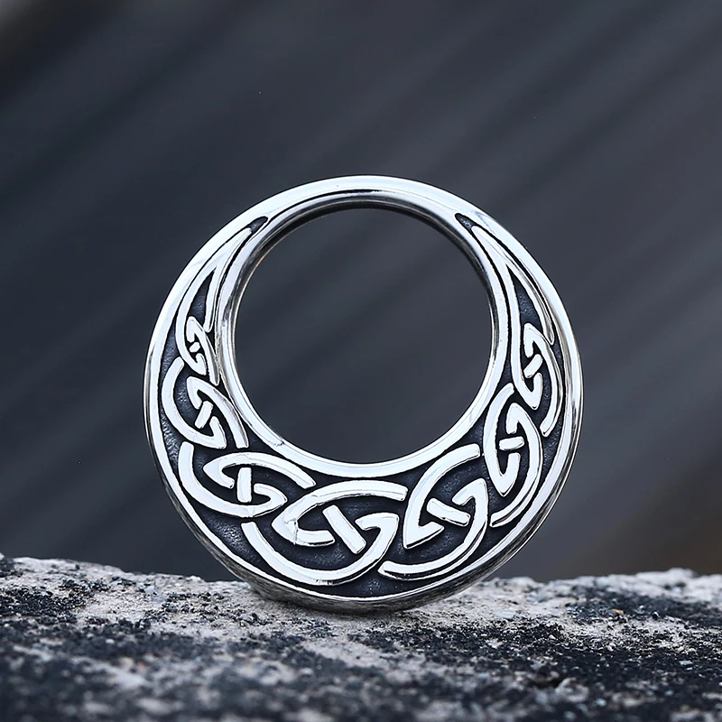 316L Stainless Steel Long Choker Celtic Knot Necklaces & Pendants Viking Jewelry Cadenas Para Hombre Couple Gift For Man Women