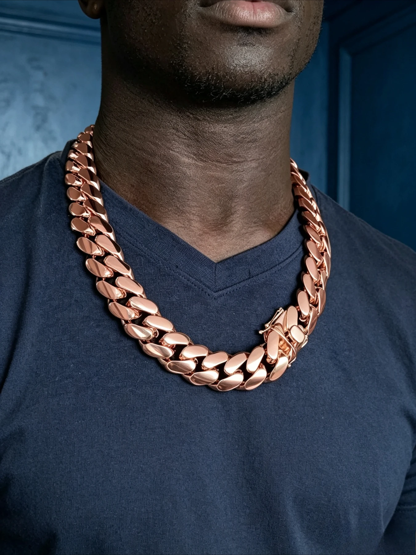 Rap Style Miami Cuban Necklace 22mm Heavy Industry Model,can Be Worn for Daily Parties on The Street,Thanksgiving Halloween Gift