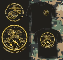 Camp Pendleton, CA . USMC 13th Marine Expeditionary Unit T Shirt. Short Sleeve 100% Cotton Casual T-shirts Loose Top Size S-3XL