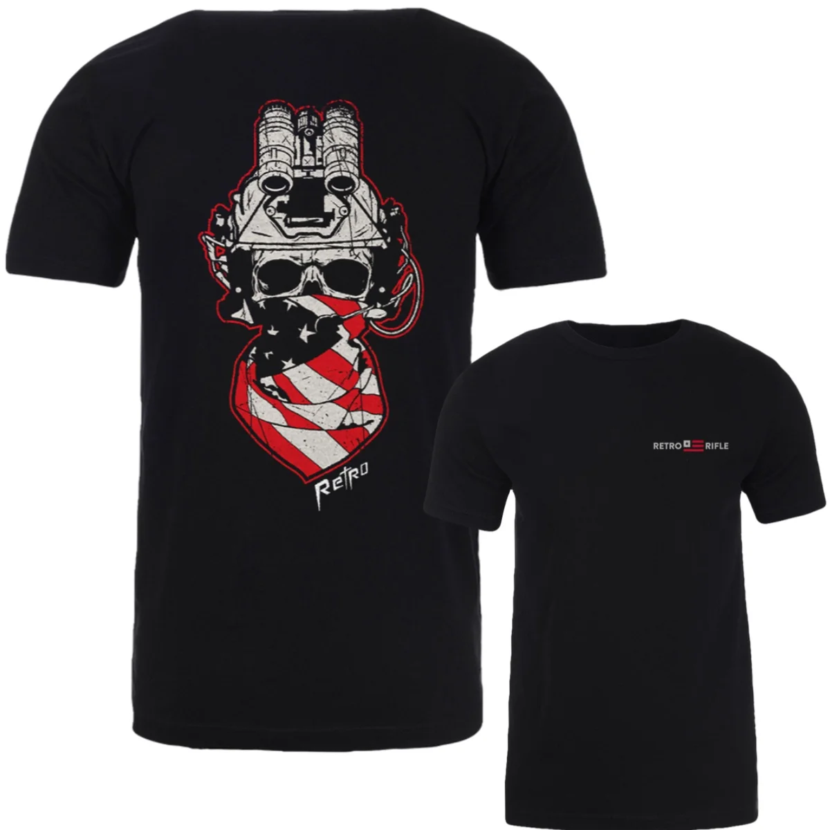 2026 Retro Rifle - Men's T-Shirt - Operator Tee Graphic Printing High-end Luxury Unisex Style Both of Men and Women